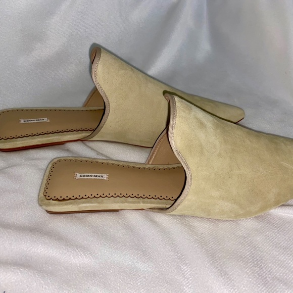 Leon Max Off-White Suede Mules - Never worn! - Picture 3 of 7